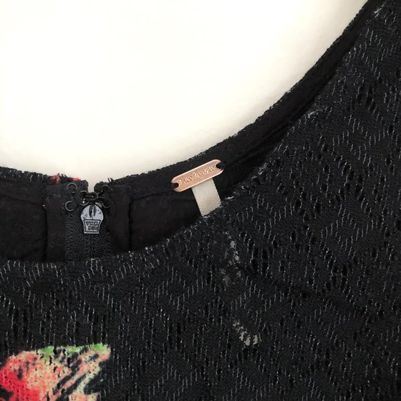 Free People Lace Eyelet Sheer Panel Flowy Dress - Picture 3 of 10